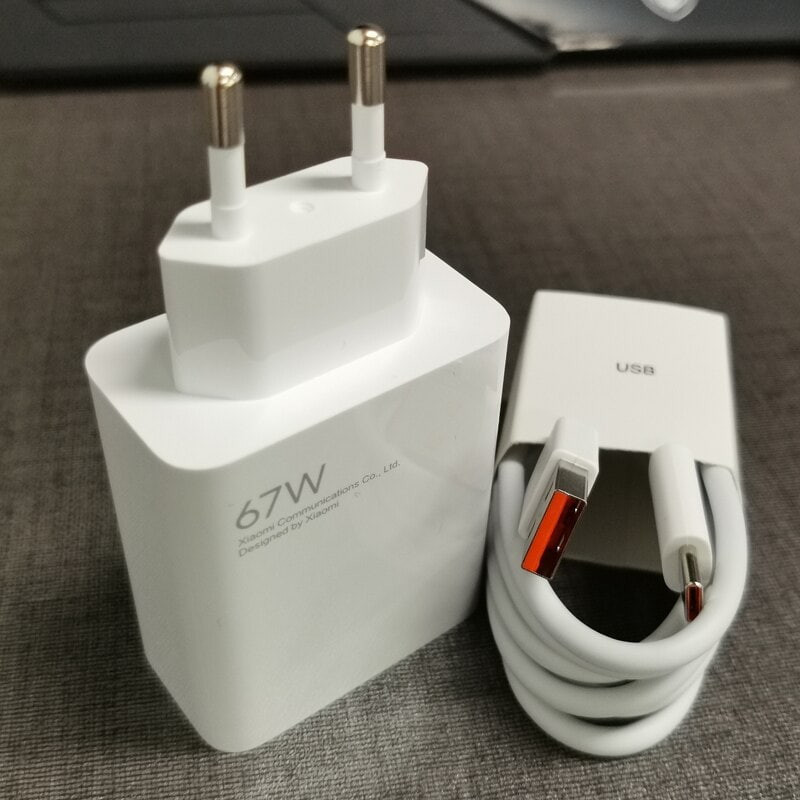 شارژر دیواری 67 وات مدل power adapter به همراه کابل تبدیل usb_c