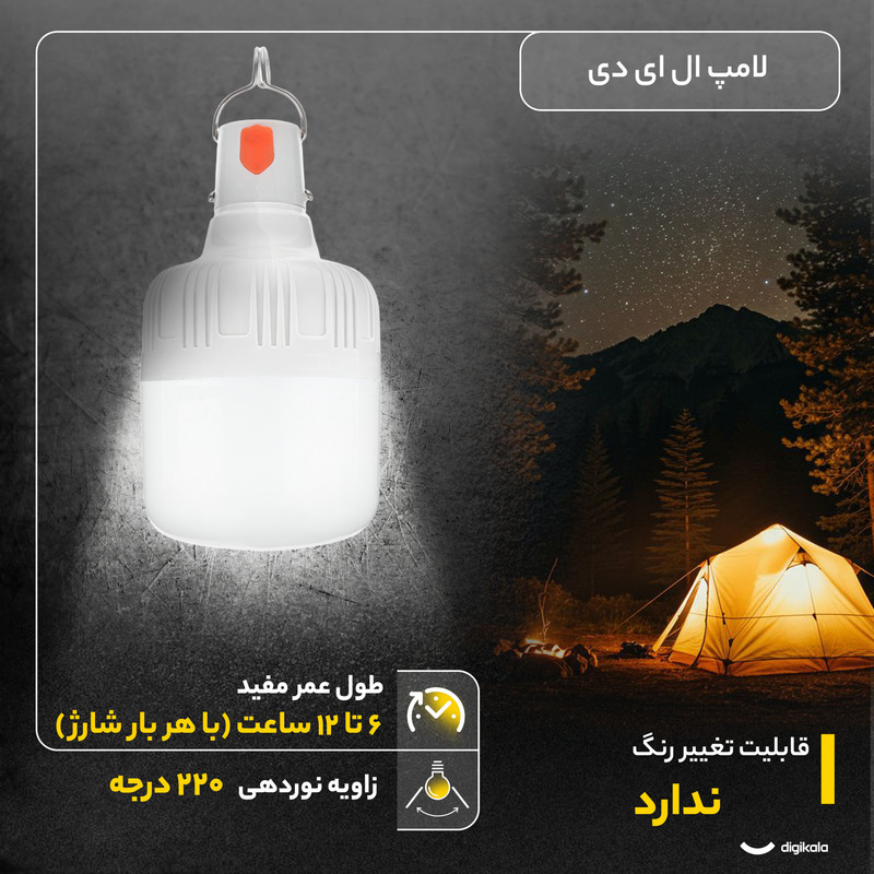 لامپ ال ای دی 20 وات مدل LED1 پایه ساده