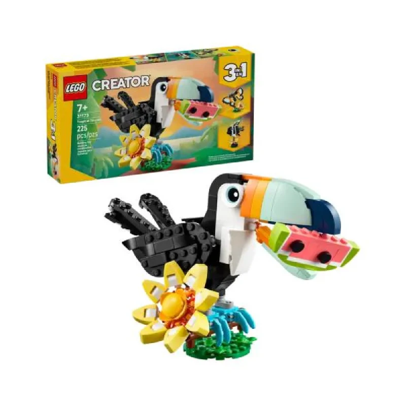لگو سری Creator 3in1 مدل Wild Animals Tropical Toucan کد 31173