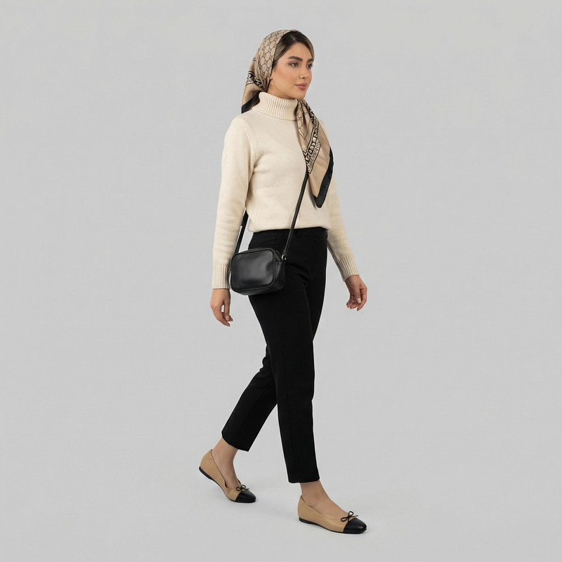 کفش کالج زنانه چرم وحید مدل بیگلر کد 8550