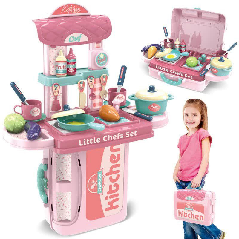 ست اسباب بازی آشپزخانه ناب سل مدل کیفی سه در یک کد 3in 1 kitchen play set no.008-971