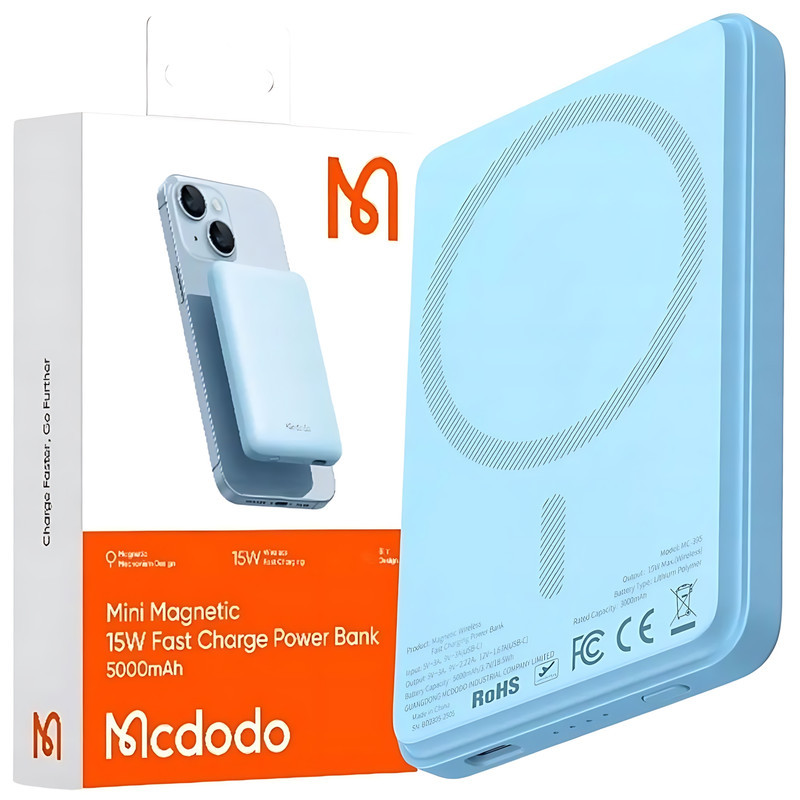 پاوربانک مک دود مدل MC-3951 15W ظرفیت 5000 میلی آمپر ساعت