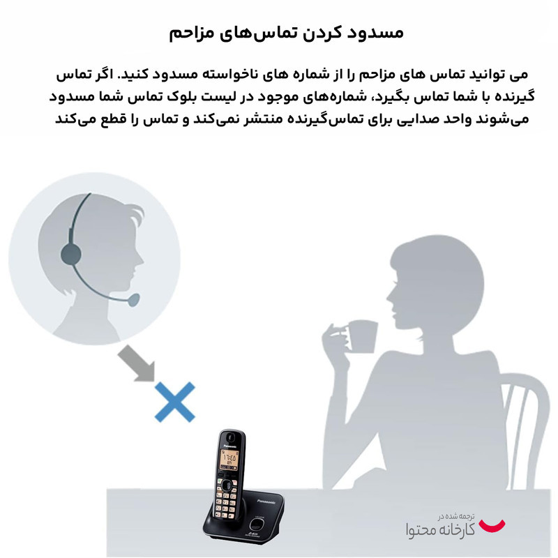 تلفن بی سیم پاناسونیک مدل KX-TG3712BX
