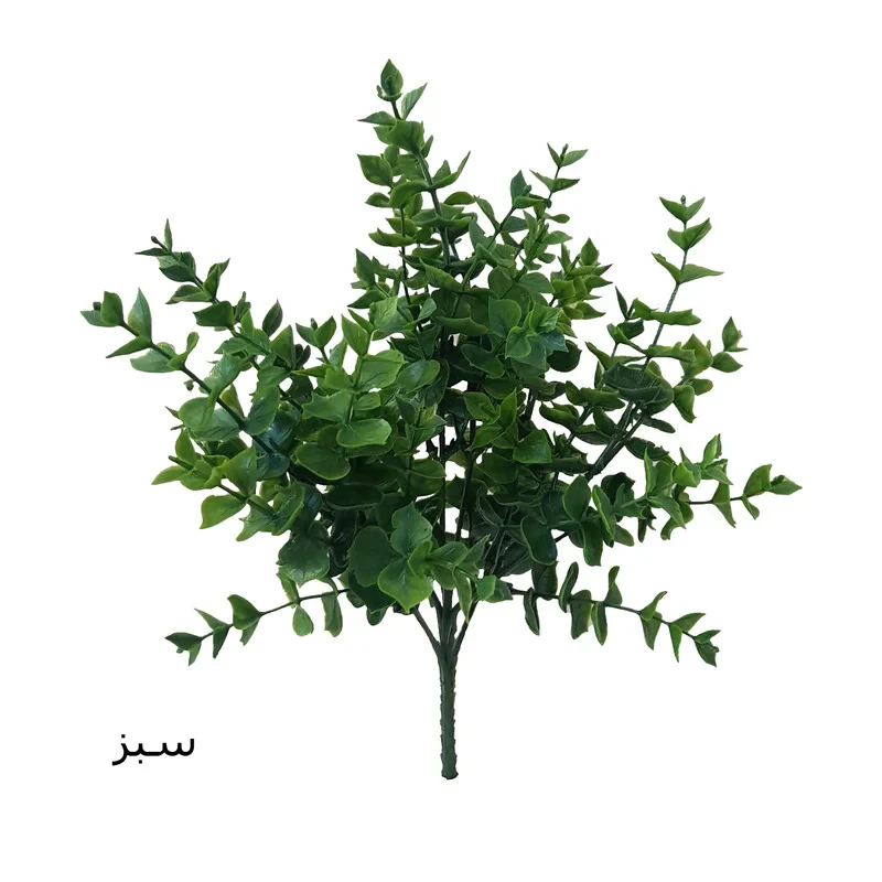 گل مصنوعی بوته شمشاد کد 120 پلاستیکی با ابعاد 27x27x36 سانتی متر و وزن 65 گرم