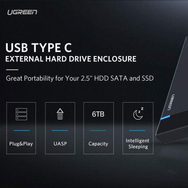 باکس تبدیل SATA به USB3.1 یوگرین مدل US221-50743