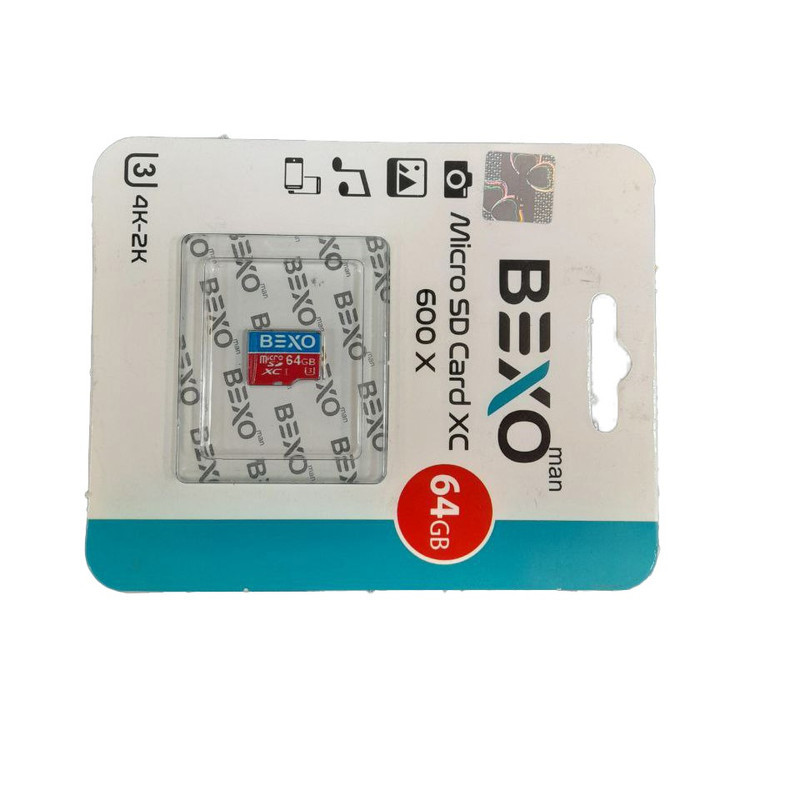 کارت حافظه microSDXC بکسو مدل 600X کلاس 10 استاندارد UHS-I U3 سرعت 90MBps ظرفیت 64 گیگابایت
