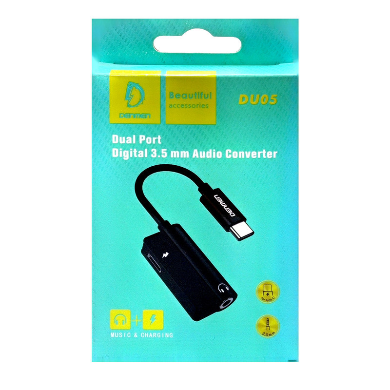مبدل USB-C به جک 3.5 میلی متری دنمن مدل DU05