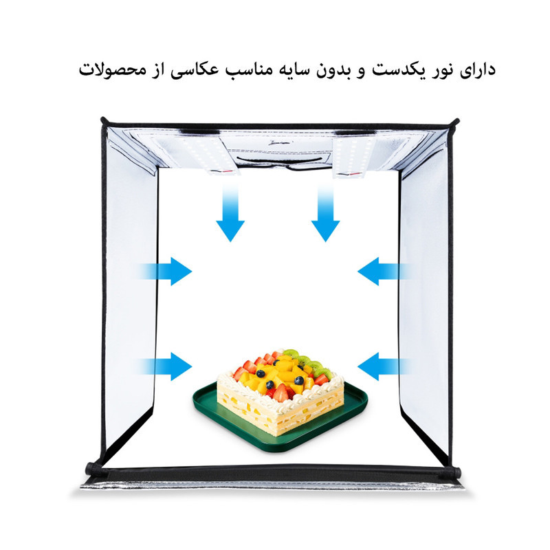 چادر عکاسی پلوز مدل Six Colors Backdrops ابعاد 40x40 سانتی متر