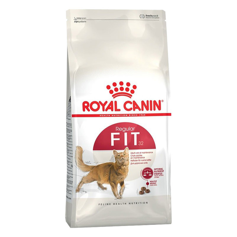 غذای خشک گربه رویال کنین مدل کنترل وزن Regular Fit 32 وزن 2 کیلوگرم