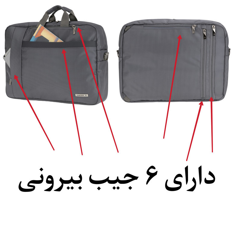 کوله پشتی لپ تاپ تنسر مدل 01115 مناسب برای لپ تاپ  15.6 اینچی