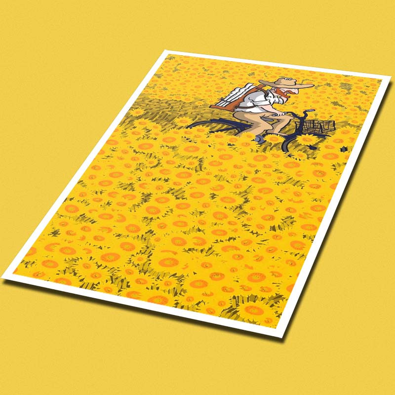پوستر کارنيکا طرح فانتزی ون‌گوگ Van Gogh Fantasy کد 75480 مجموعه 8 عددی