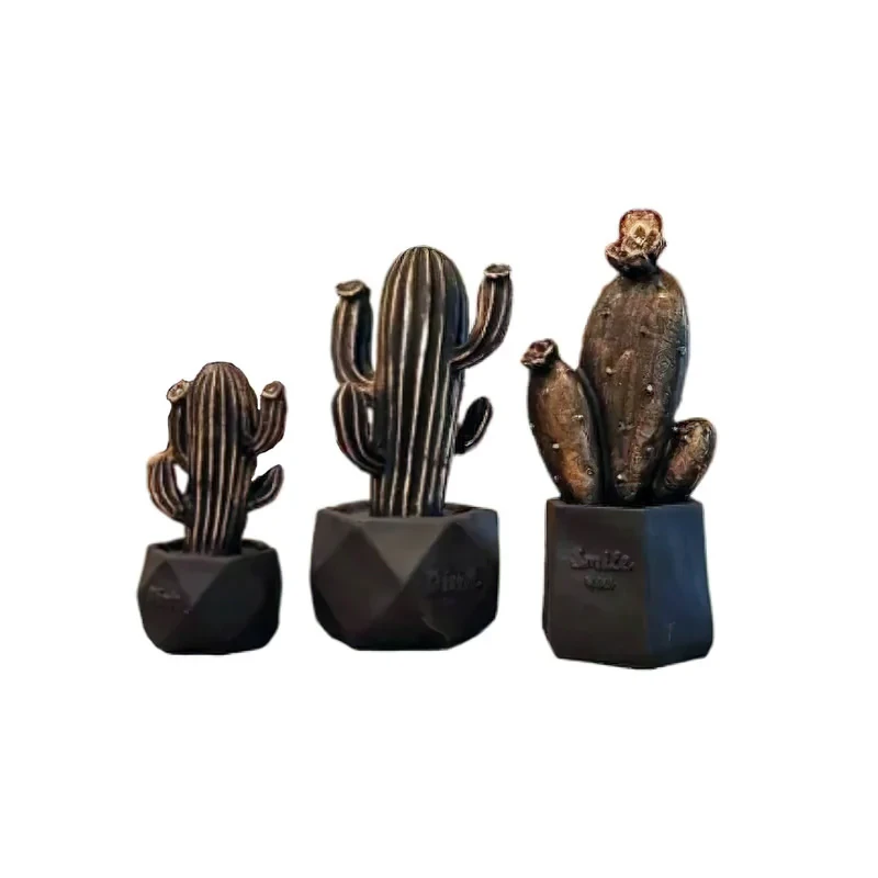 مجسمه مدل کاکتوس کد DEC-KB480 مجموعه 3 عددی