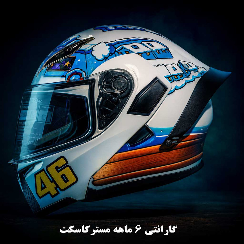 کلاه کاسکت فک متحرک کایک مدل 772 طرح WhSnow House
