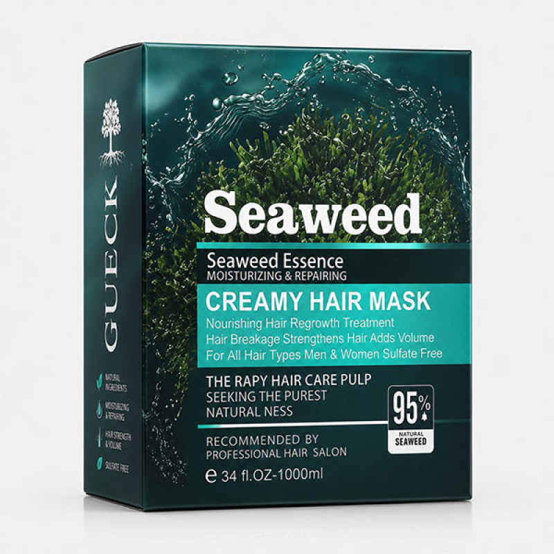 ماسک مو ترمیم کننده گوک مدل Seaweed مناسب برای انواع مو حجم 1000 میلی لیتر