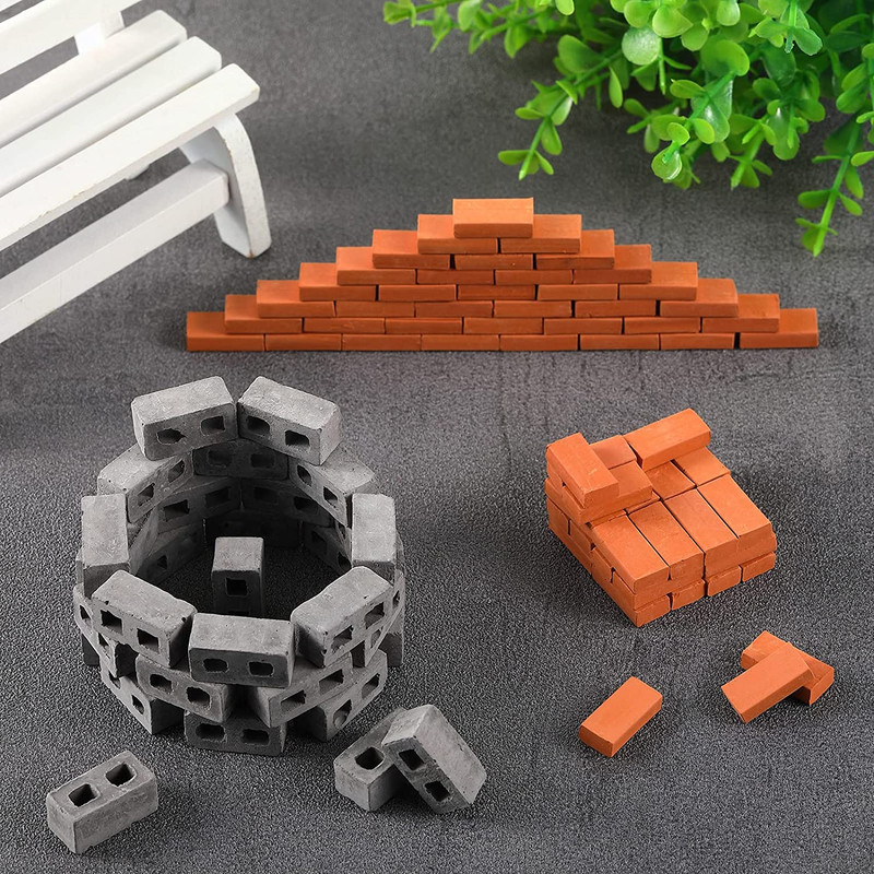 ساختنی مدل آجر مینیاتوری سرامیکی کد ceramic202 بسته 202 عددی