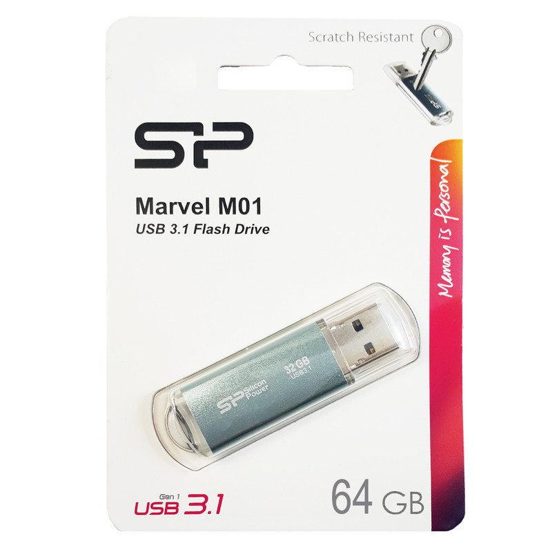 فلش مموری سیلیکون پاور مدل Marvel M01 ظرفیت 64 گیگابایت