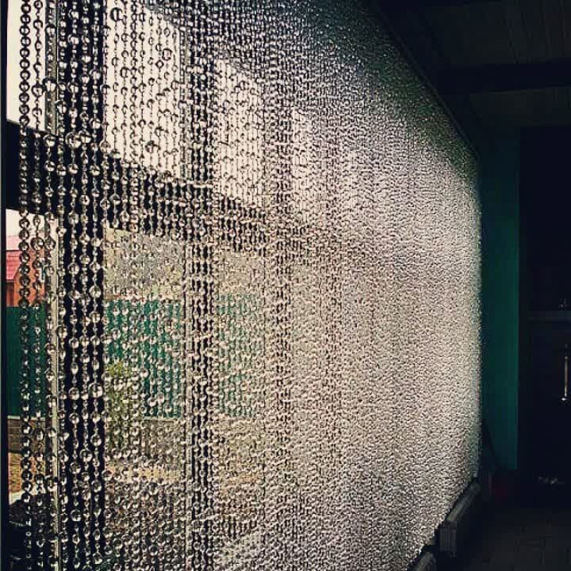 پرده ریشه ای آریا کریستال مدل کوتاه و بلند سایز 50x200 سانتی متر