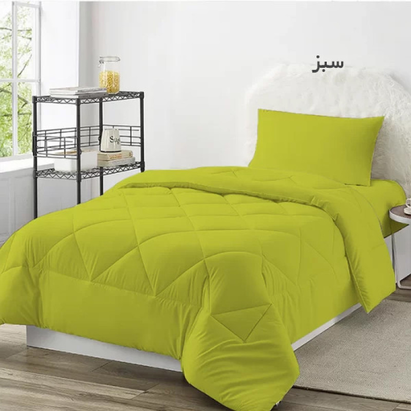 لحاف چیداری مدل میکرو یک نفره سایز 190x220سانتی متر