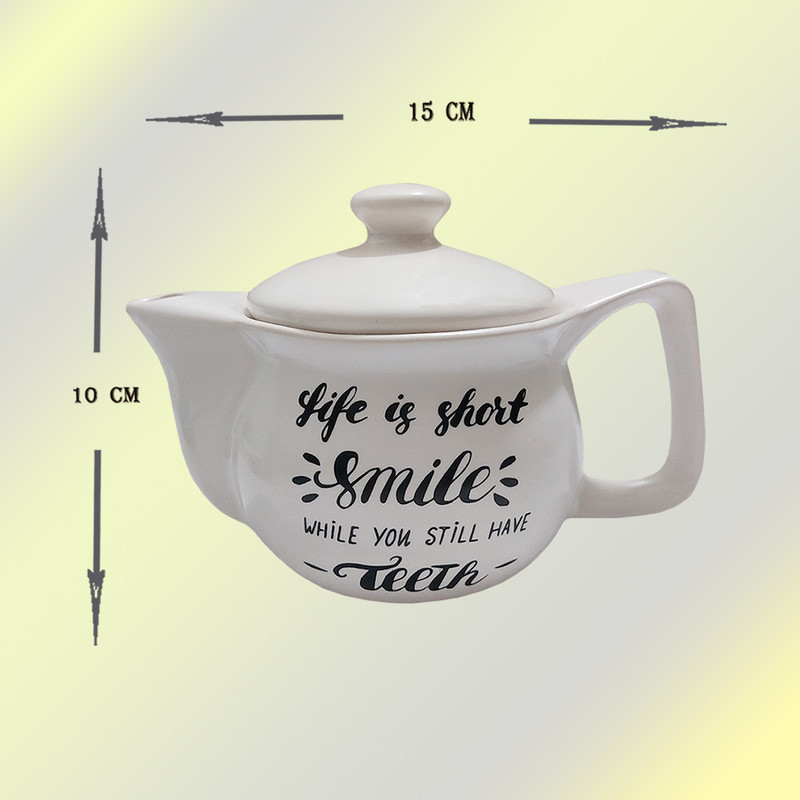 قوری طرح نوشته Life is Short کد 160219