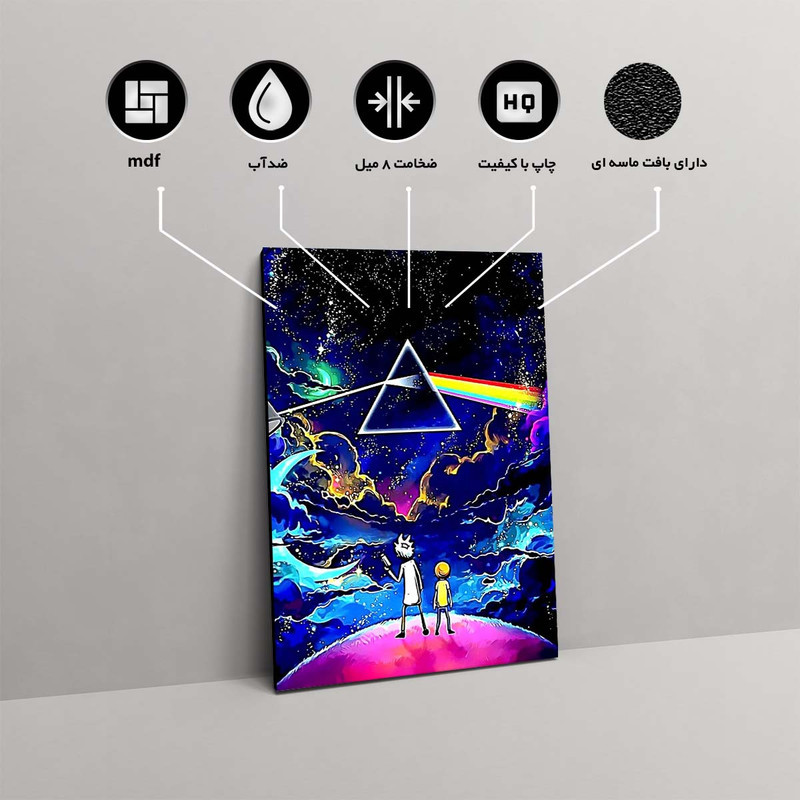 تابلو شاسی مدل Rick and Morty کد S-5055