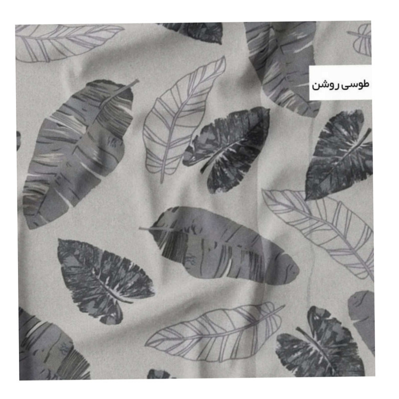 ملحفه مدل روانداز طرح برگ یک نفره سایز 200x140 سانتی متر