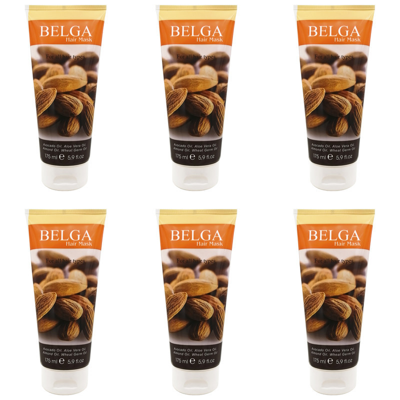 ماسک مو بلگا مدل Almond حجم 175 میلی لیتر مجموعه 6 عددی