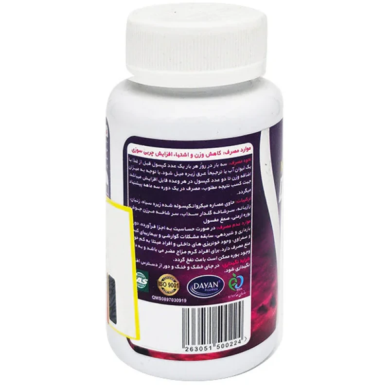 کپسول گیاهی کاهش وزن دایان فیت دایان فارما بسته 60 عددی
