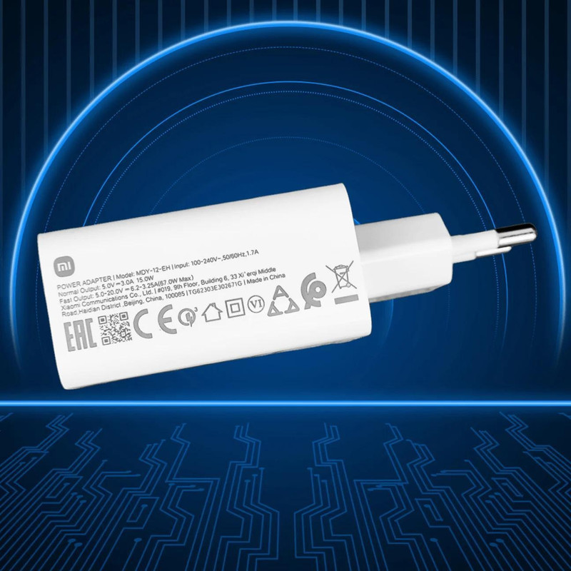 شارژر شیائومی مدل MDY-12-EH به همراه کابل تبدیل USB-C