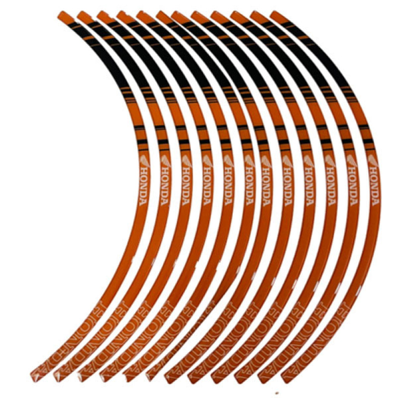 برچسب دور رینگ موتور سیکلت وارون مدل W-40-ORG مناسب برای هوندا کلیک بسته 12 عددی
