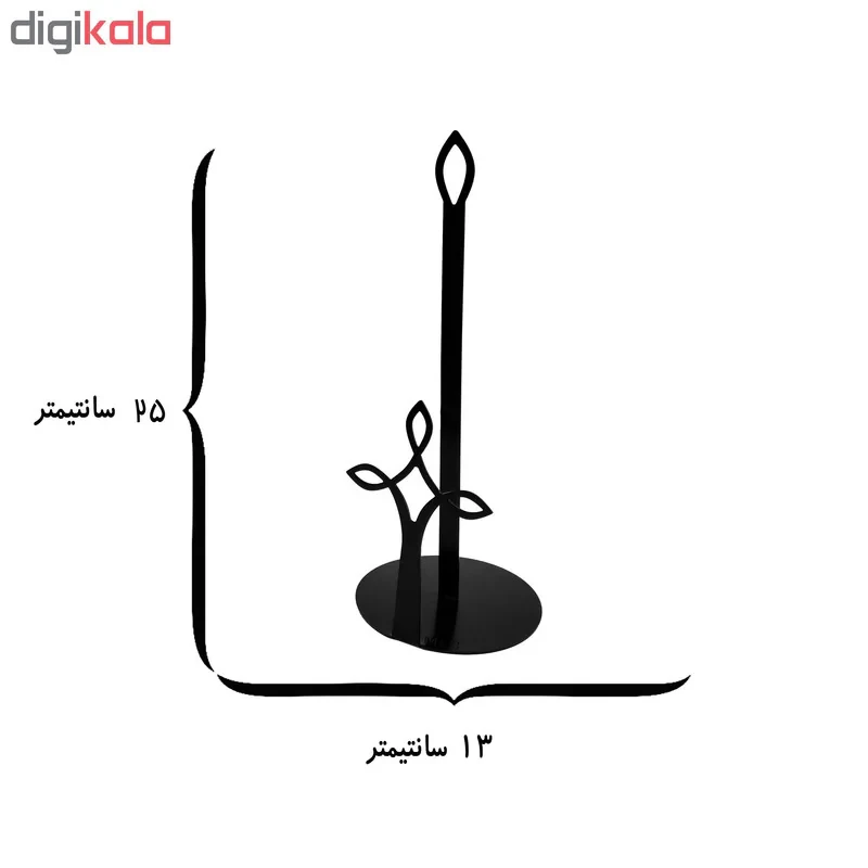 پایه رول دستمال کاغذی ملو مدل تریفول 1 کد KMJ11