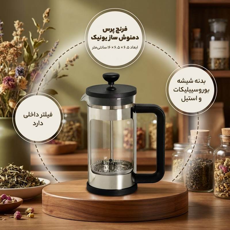 فرنچ پرس یونیک کد 3001