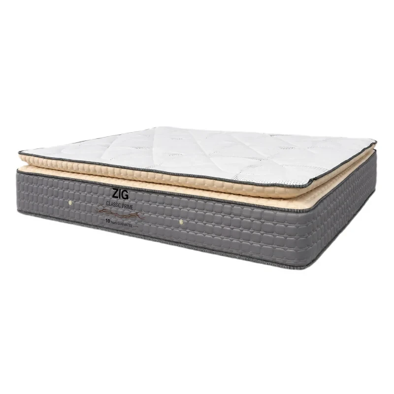 تشک طبی فنری زیگ مدل classic prim دو نفره سایز 200×180 سانتی متر
