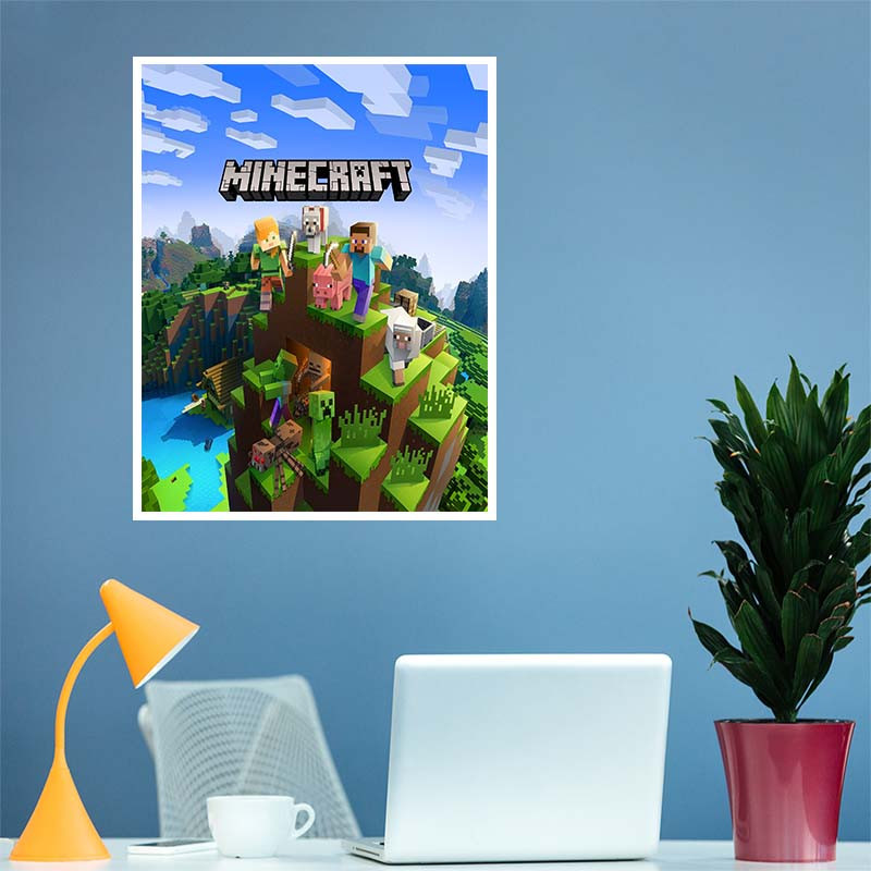 پوستر کارنيکا طرح ماینکرفت Minecraft کد 48475 مجموعه 8 عددی
