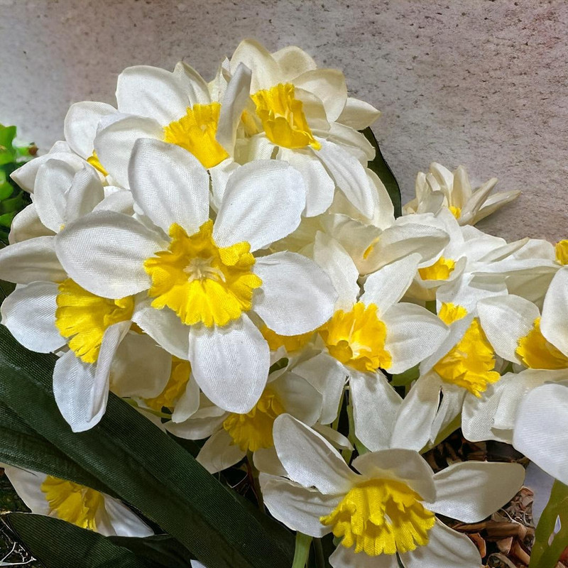 گل مصنوعی مدل بوته نرگس 5 شاخه