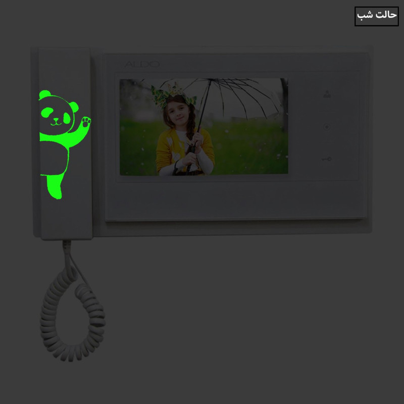 استیکر کلید و پریز مدل شبنما طرح پاندا کد 02