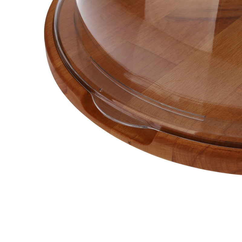 ظرف سرو کیک لیمون مدل زیره چوبی کد HS2179