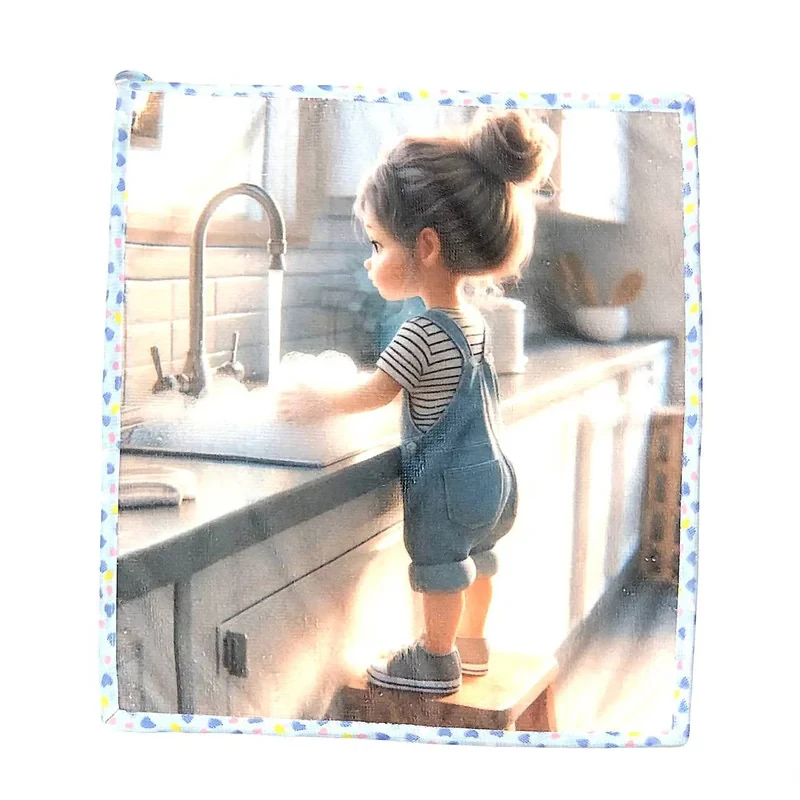 دستمال نظافت خانه و آشپزخانه حوله‌ای مدل  فانتزی Kitchen 002
