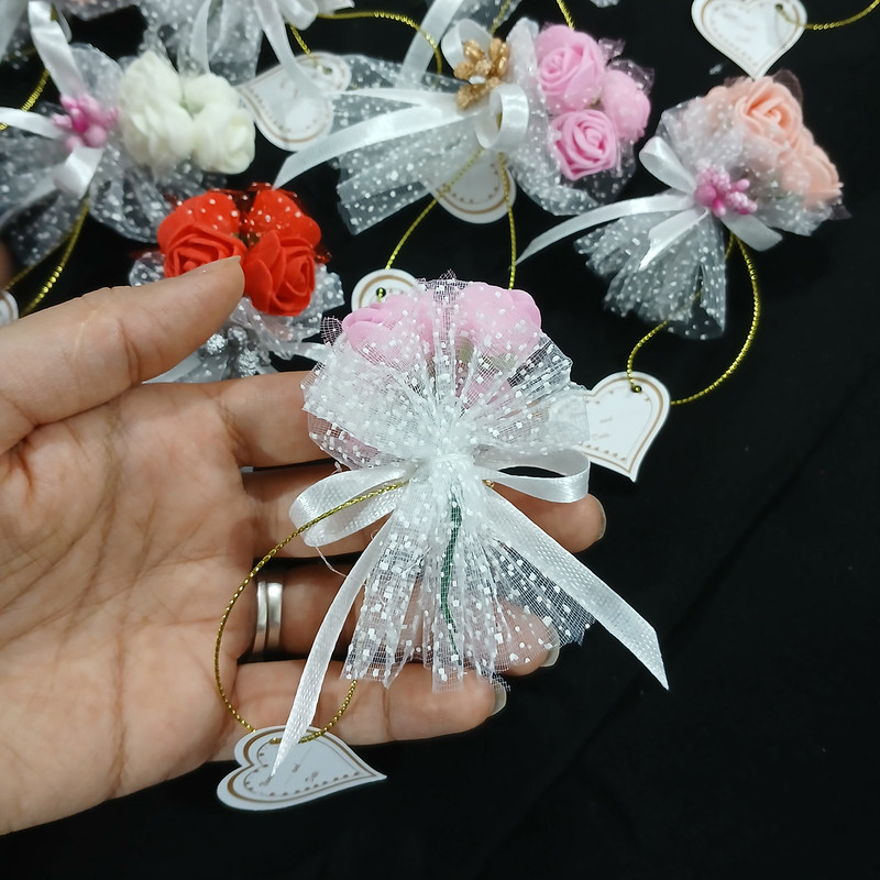 گیفت عروسی مدل دسته گل مجموعه 12 عددی