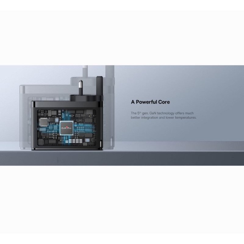 شارژر دیواری 100 وات بیسوس مدل GAN5 PRO 100W به همراه کابل USB-C