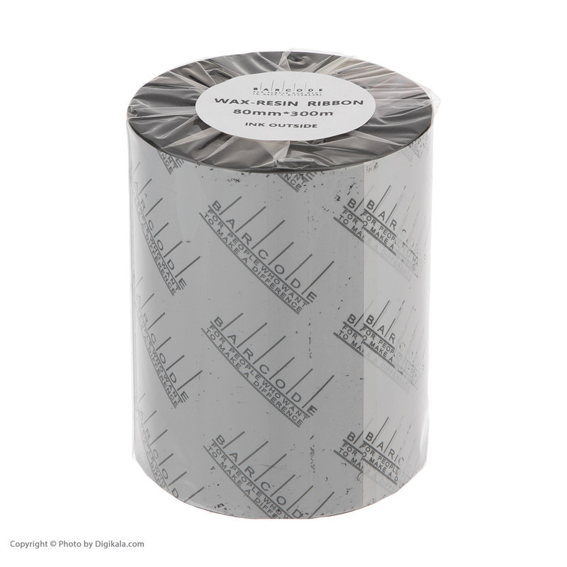 ریبون پرینتر لیبل زن بارکد مدل Wax-Resin 80 mm x 300 m