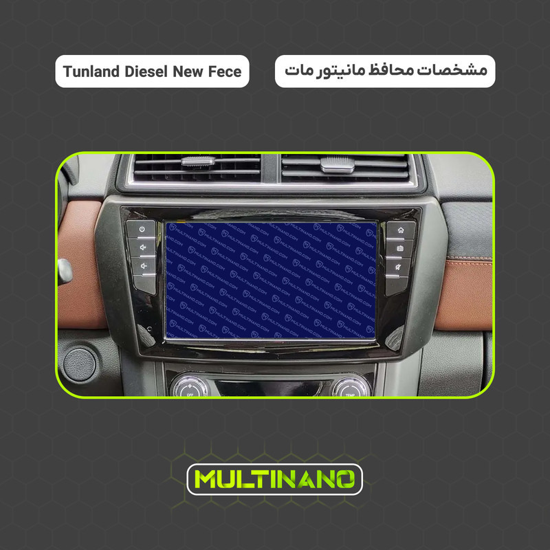 محافظ صفحه نمایش آنتی رفلکس مانیتور خودرو مولتی نانو مدل X-S1M مناسب برای فوتون Tunland Diesel New Fece