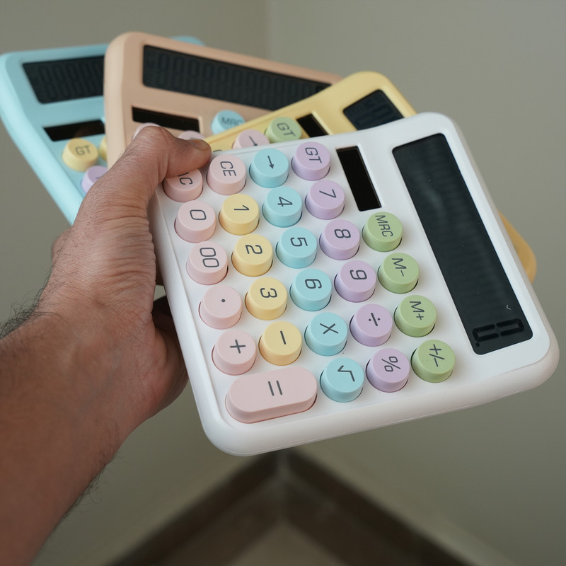 ماشین حساب رو میزی مدل خورشیدی کد KK-2208