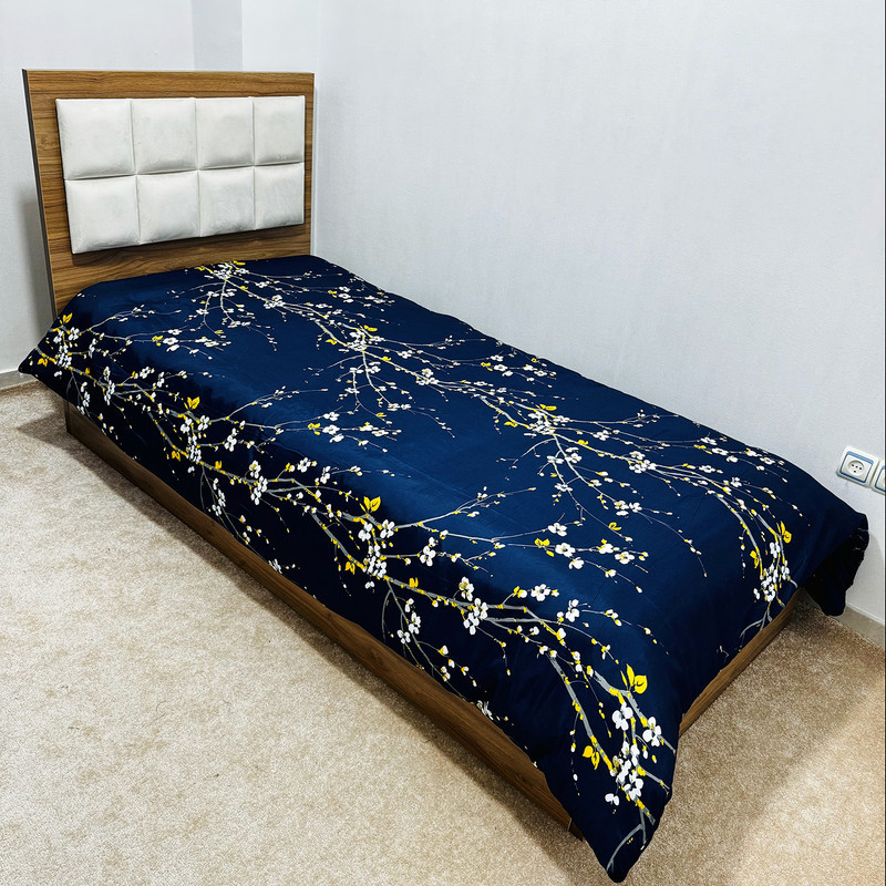 کاور لحاف ناتوسا مدل شکوفه یک نفره سایز 160x220 سانتی متر
