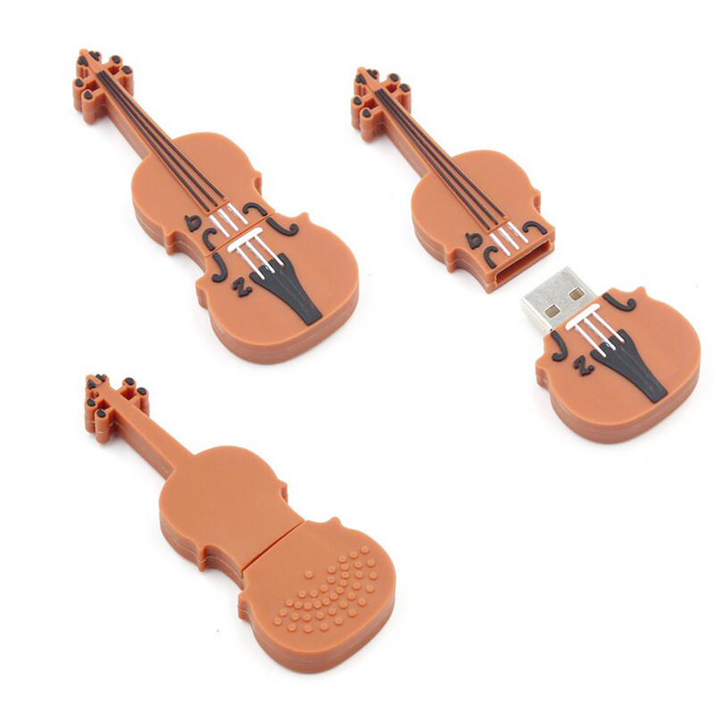 فلش مموری طرح ویولون مدل Ul-PVC-Violin03 ظرفیت 16 گیگابایت