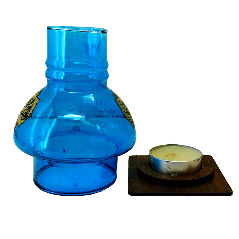 جاشمعی مدل مذهبی پایه چوبی طرح السلام علیک یا اباالفضل ع و السلام علیک یا اباعبدالله ع کد 102667