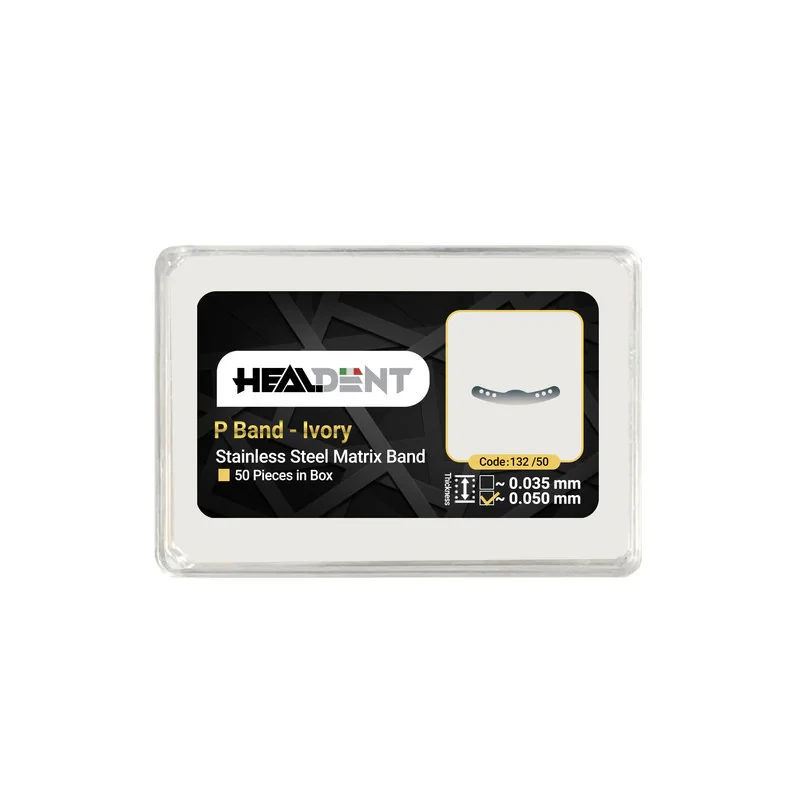 نوار ماتریکس هیلدنت مدل P band-Ivory کد 13250 بسته 50 عددی