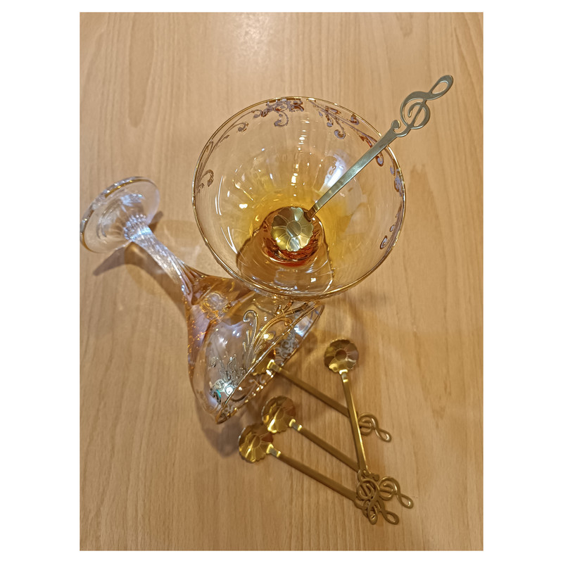 قاشق بستنی خوری مدل spoon flower مجموعه 6 عددی