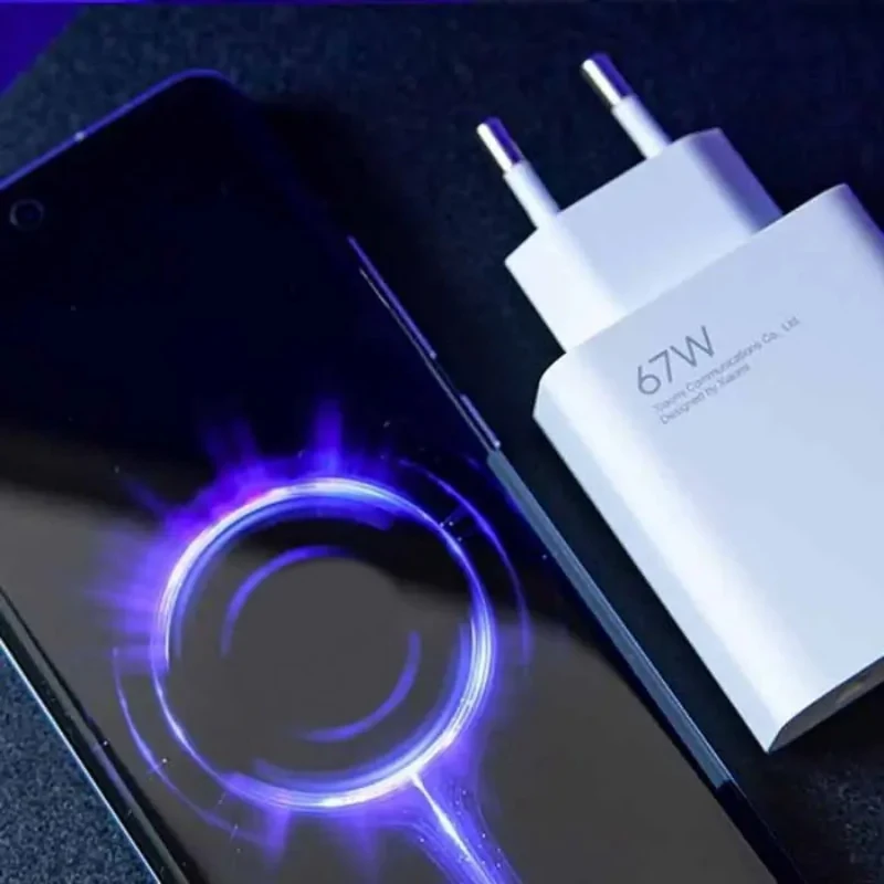 شارژر دیواری 67 وات مدل power adapter به همراه کابل تبدیل usb_c