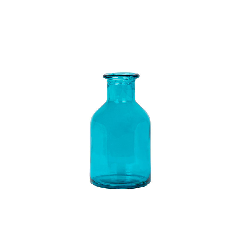 گلدان شیشه‌ای مدل نسیم کد 02 مناسب دکوراسیون منزل و نگهداری گیاهان، ابعاد 7×7×13 سانتی‌متر، وزن 220 گرم، جنس شیشه، قطر داخلی گلوگاه 2.5 سانتی‌متر و قطر بیرونی 4 سانتی‌متر