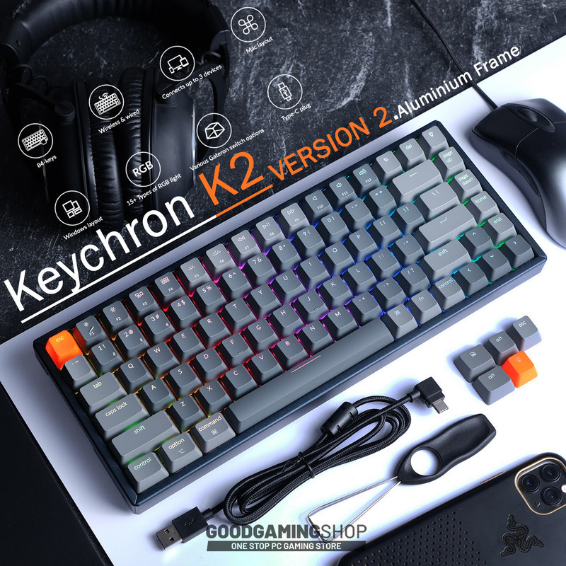 کیبورد مخصوص بازی کیکورن مدل k2 version 2 Red switch